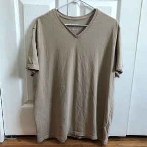 Tan V-neck tshirt